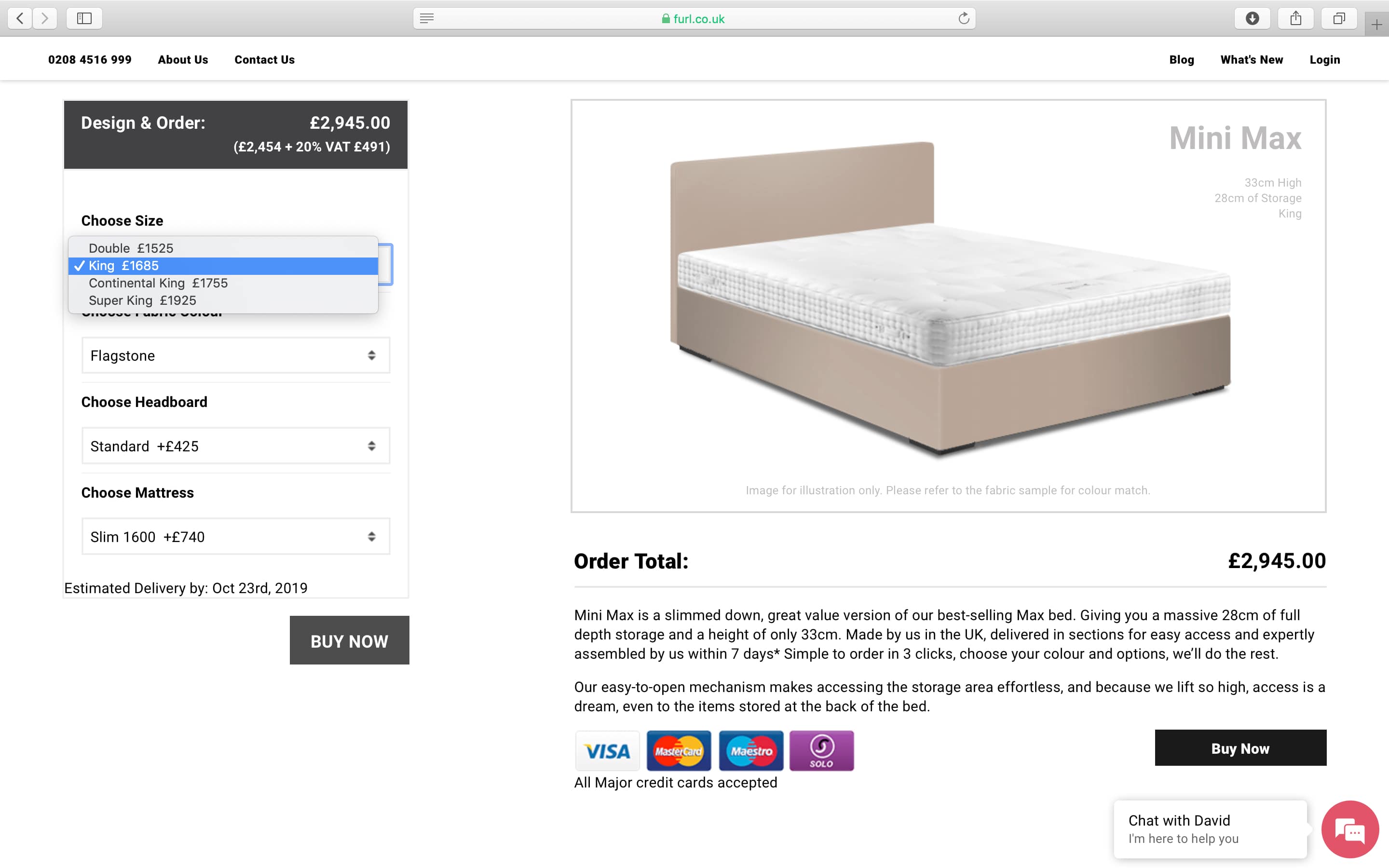 Simplicity Storage Bed